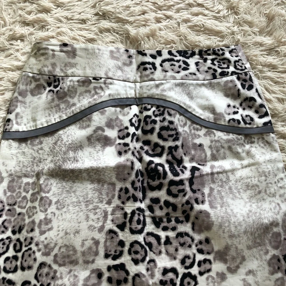 Emilio Pepe Animal Print Italian Pencil Skirt Size 10